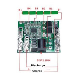 BMS security module lithium-ion tool battery 5S 20A