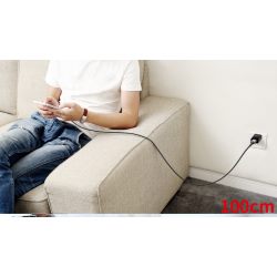 Cable USB 2.0 AM/Apple Lightning 1m with backlight gray
