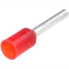 Lug for wire E1510 cross-section 1.5mm2 L = 10mm (red)