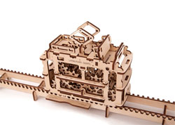 Model  Tram with rails 3D puzzle