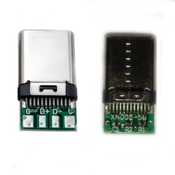 Printed board with connector USB Type-C 4pin male CN-07-06