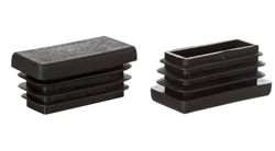 Plug for rectangular profile 30x60mm inner black