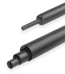 Heat shrink tubing 3X adhesive 1.6/0.5 black (1m)